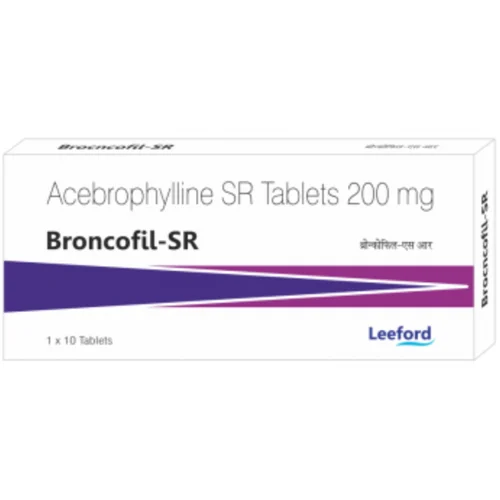 200 mg Broncofil-SR Acebrophylline SR Tablets
