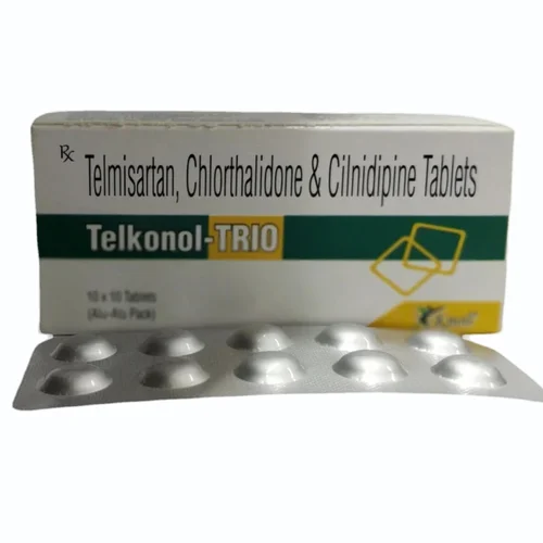 Telkonol-TRIO Telmisartan, Chlorthalidone & Cilndipine Tablets - Available in India