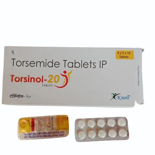 20 mg Torsinol-20 Torsemide IP Tablets