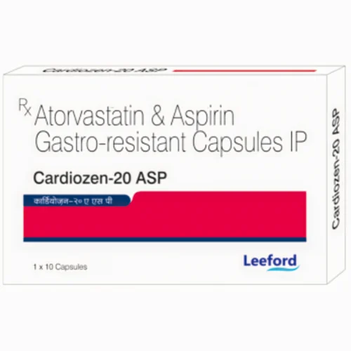 20 mg Cardiozen-20 ASP Atorvastatin & Aspirin Gastro-resistant IP Capsules