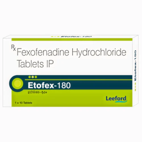 180 mg Etofex-180 Fexofenadine Hydrochloride IP Tablets