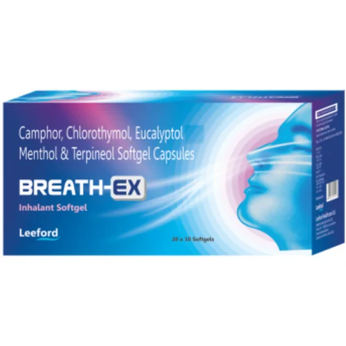 BREATH-EX Camphor, Chlorothymol, Eucalyptol Menthol & Terpineol Softgel Capsules