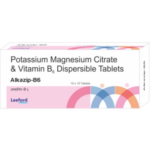 Alkazip-B6 Potassium Magnesium Citrate & Vitamin B6 Dispersible Tablets