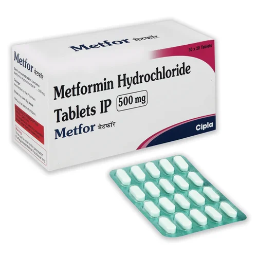 500 mg Metfor Metformin Hydrochloride IP Tablets