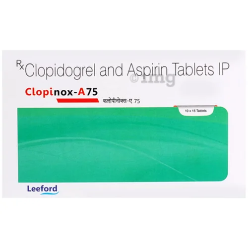 75 mg Clopinox-A 75 Clopidogrel and Aspirin IP Tablets