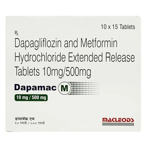 10mg/500mg Dapamac M Dapagliflozin and Metformin Hydrochloride Extended Release Tablets