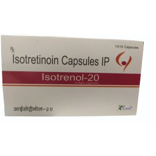 20 mg Isotrenol-20 Isotretinoin IP Capsules - Available in India