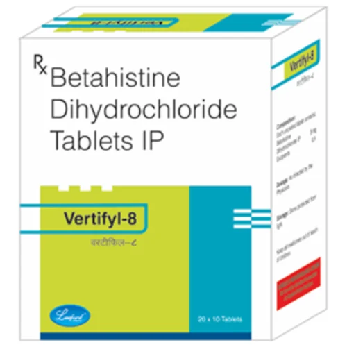 8 mg Vertifyl-8 Betahistine Dihydrochloride IP Tablets