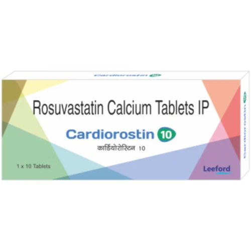 10 mg Cardiorostin 10 Rosuvastatin Calcium IP Tablets