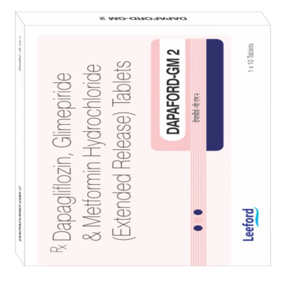 DAPAFORD-GM 2 Dapagliflozin, Glimepiride & Metformin Hydrochloride (Extended Release) Tablets