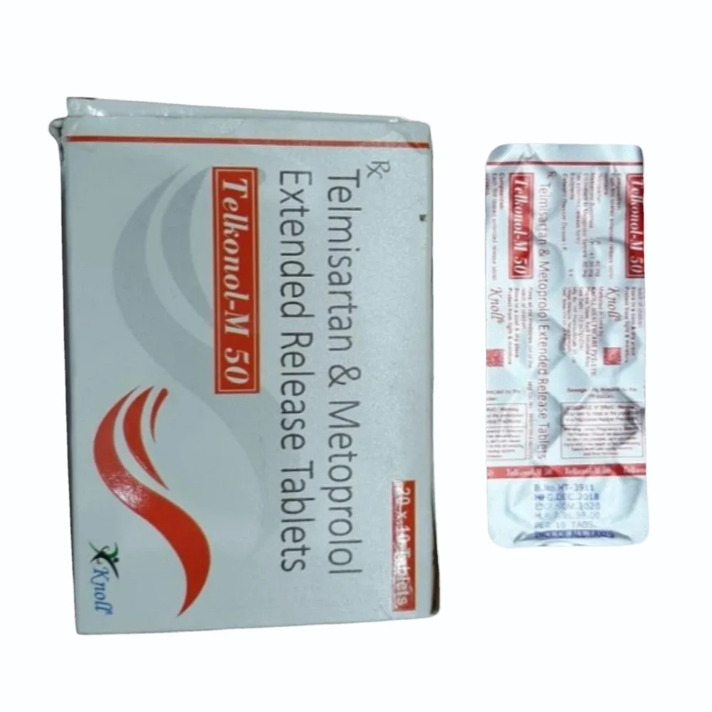 50 mg Telkonol-M 50 Telmisartan & Metoprolol Extended Release Tablets