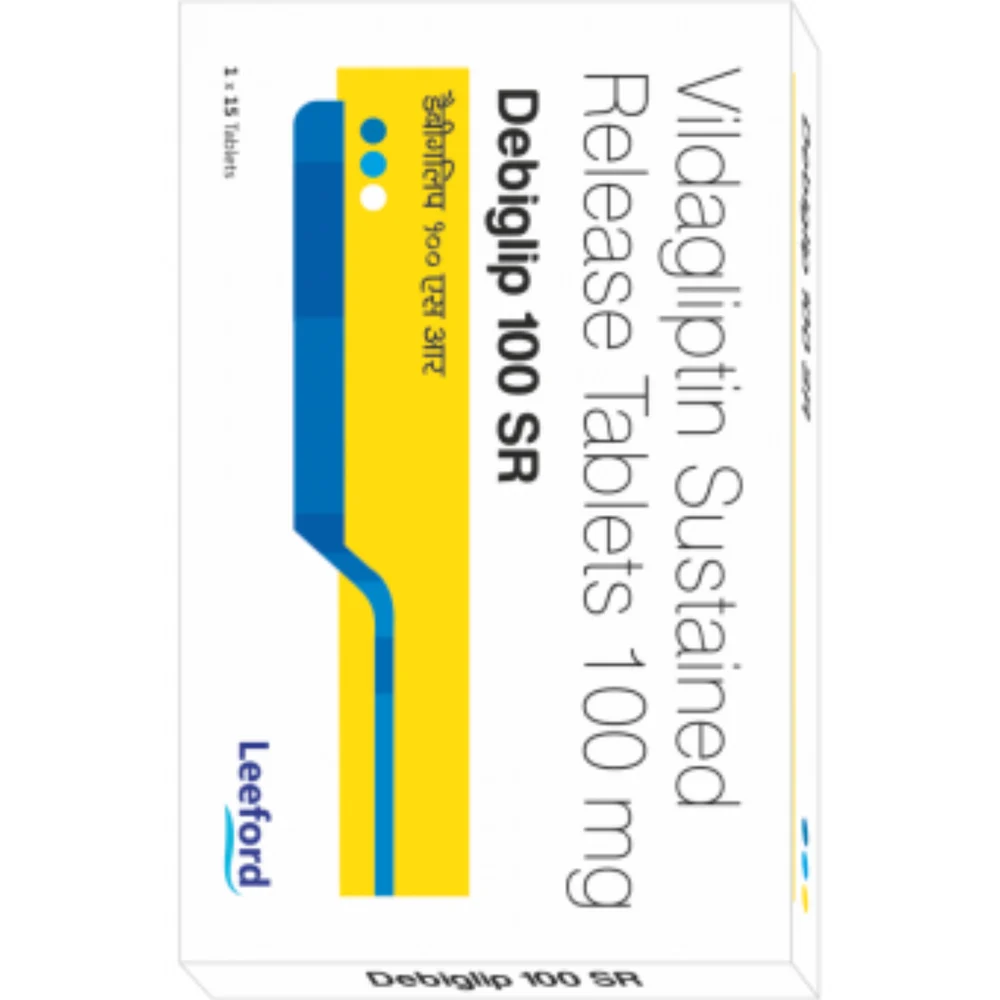 100 mg Debiglip 100 SR Vildagliptin Sustained Release Tablets