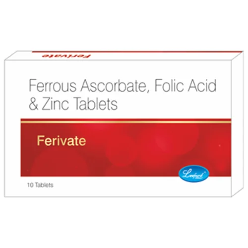 Ferivate Ferrous Ascorbate, Folic Acid & Zinc Tablets