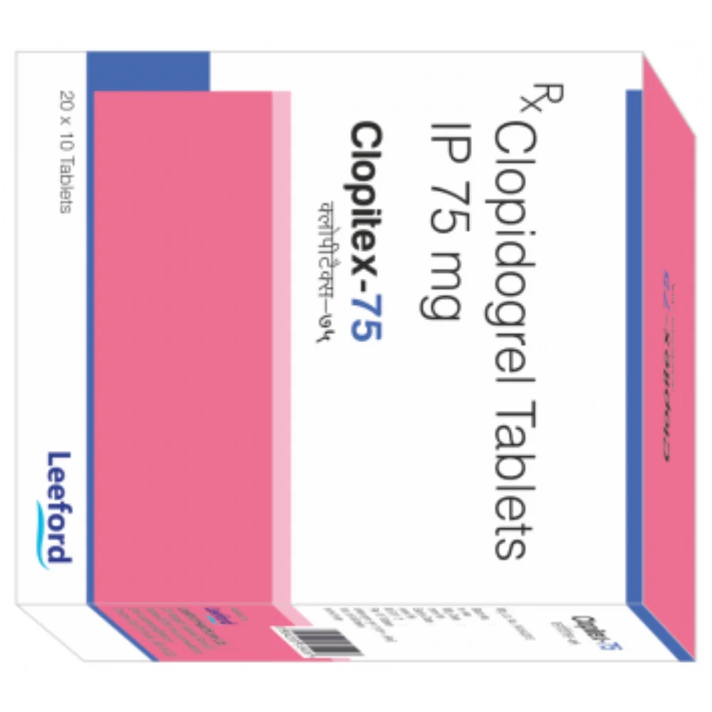 75 mg Clopitex-75 Clopidogrel IP Tablets