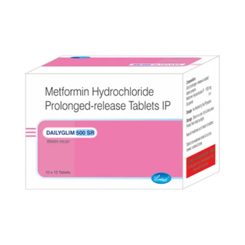 500 mg DAILYGLIM 500 SR Metformin Hydrochloride Prolonged-release IP Tablets