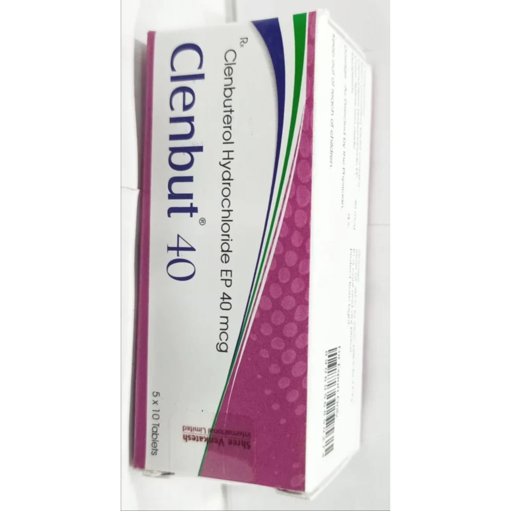 40 mcg Clenbut 40 Clenbuterol Hydrochloride EP Tablets
