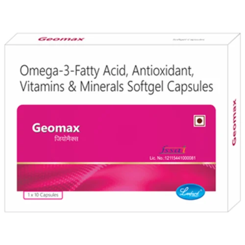 Geomax Omega-3-Fatty Acid, Antioxidant, Vitamins & Minerals Softgel Capsules