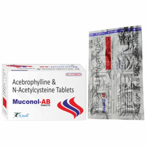 Muconol-AB Acebrophylline & Acetylcysteine Tablets